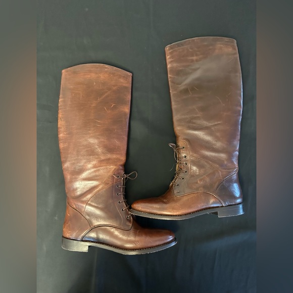 Cole Haan Vintage Leather Riding Boots - Picture 4 of 5